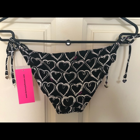 Betsey Johnson heart print bikini size M/S - Picture 6 of 6